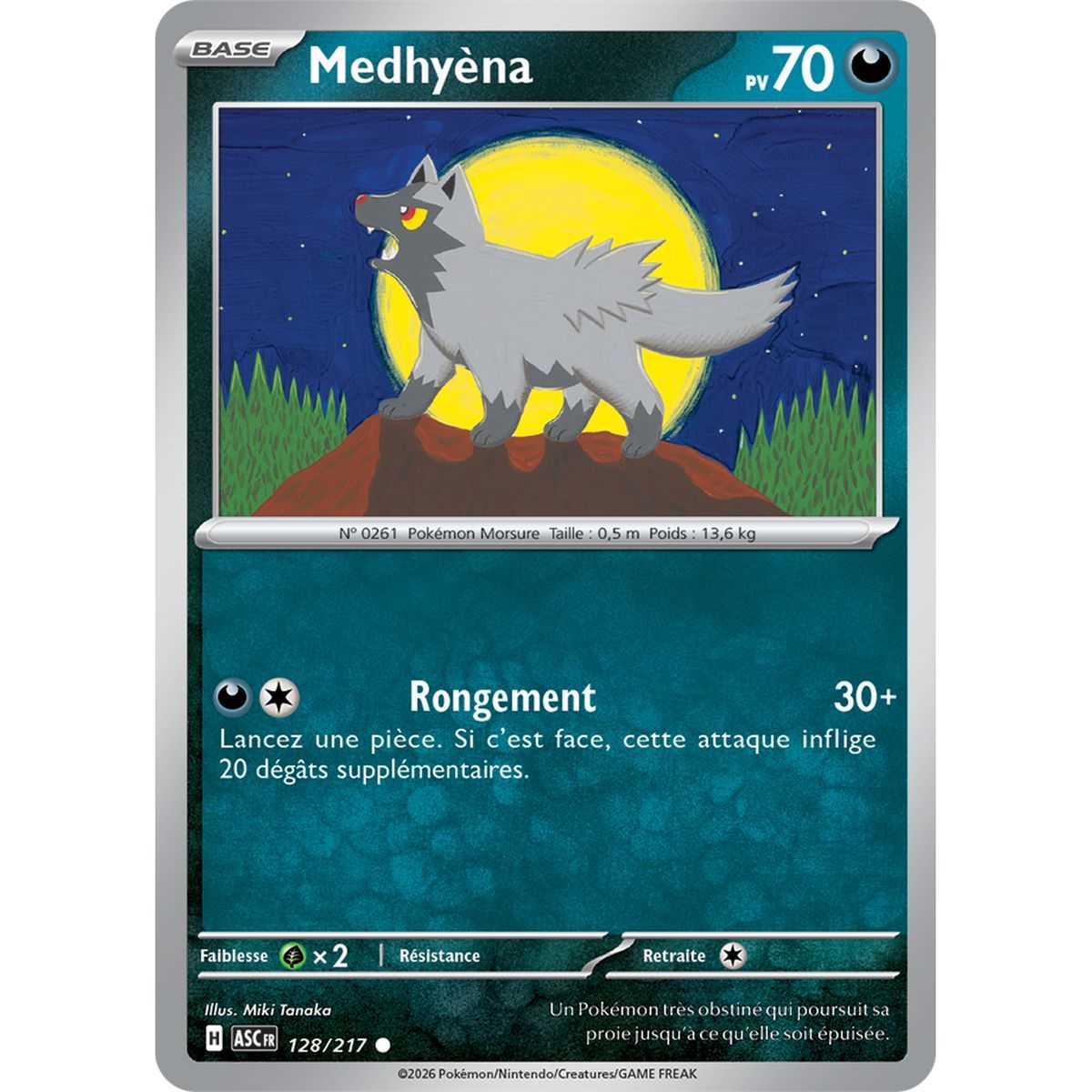 Medhyèna - Reverse Pokéball 128/217 - ME02.5 - Pokémon - Méga-Évolution Héros Transcendants