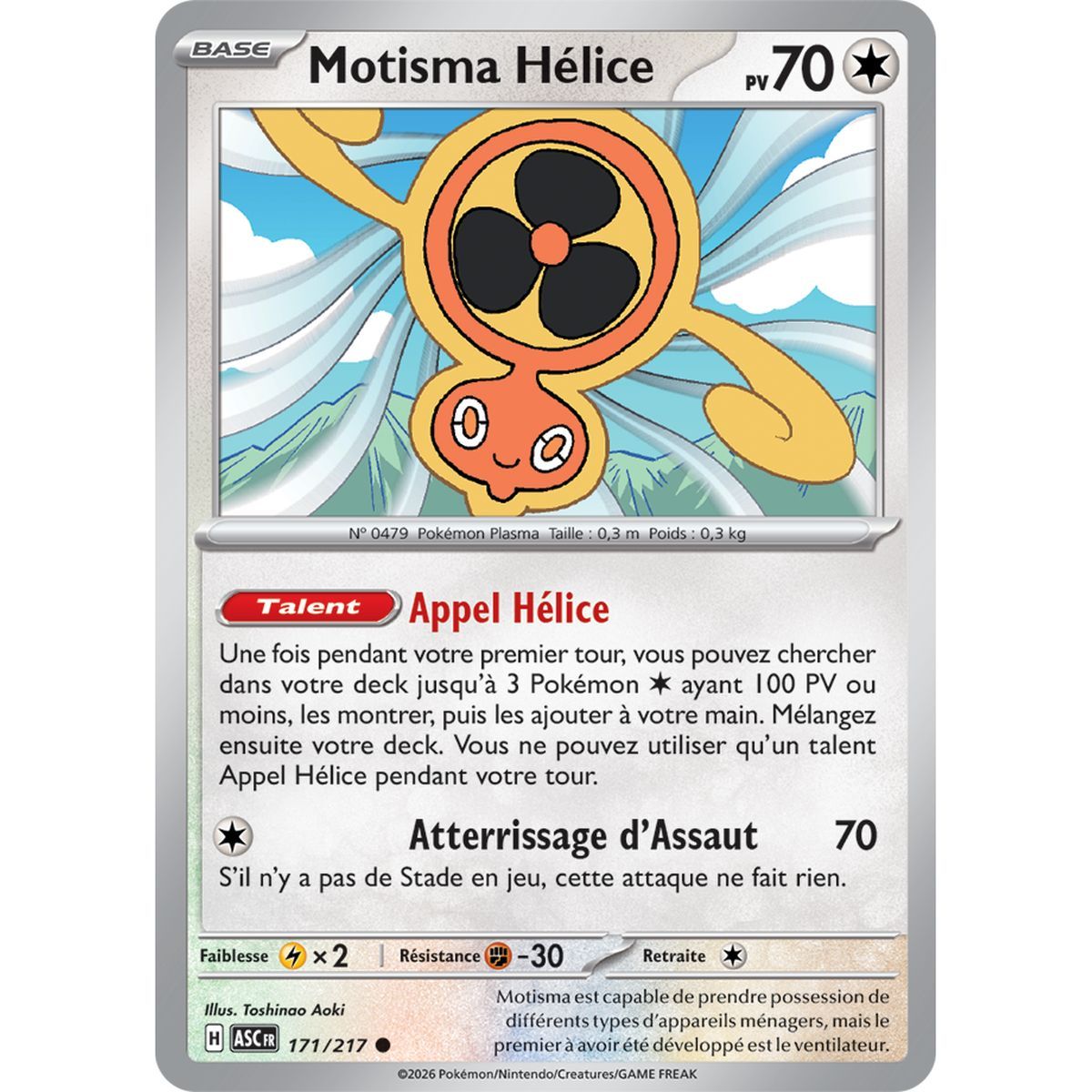 Motisma Hélice - Reverse Pokéball 171/217 - ME02.5 - Pokémon - Méga-Évolution Héros Transcendants