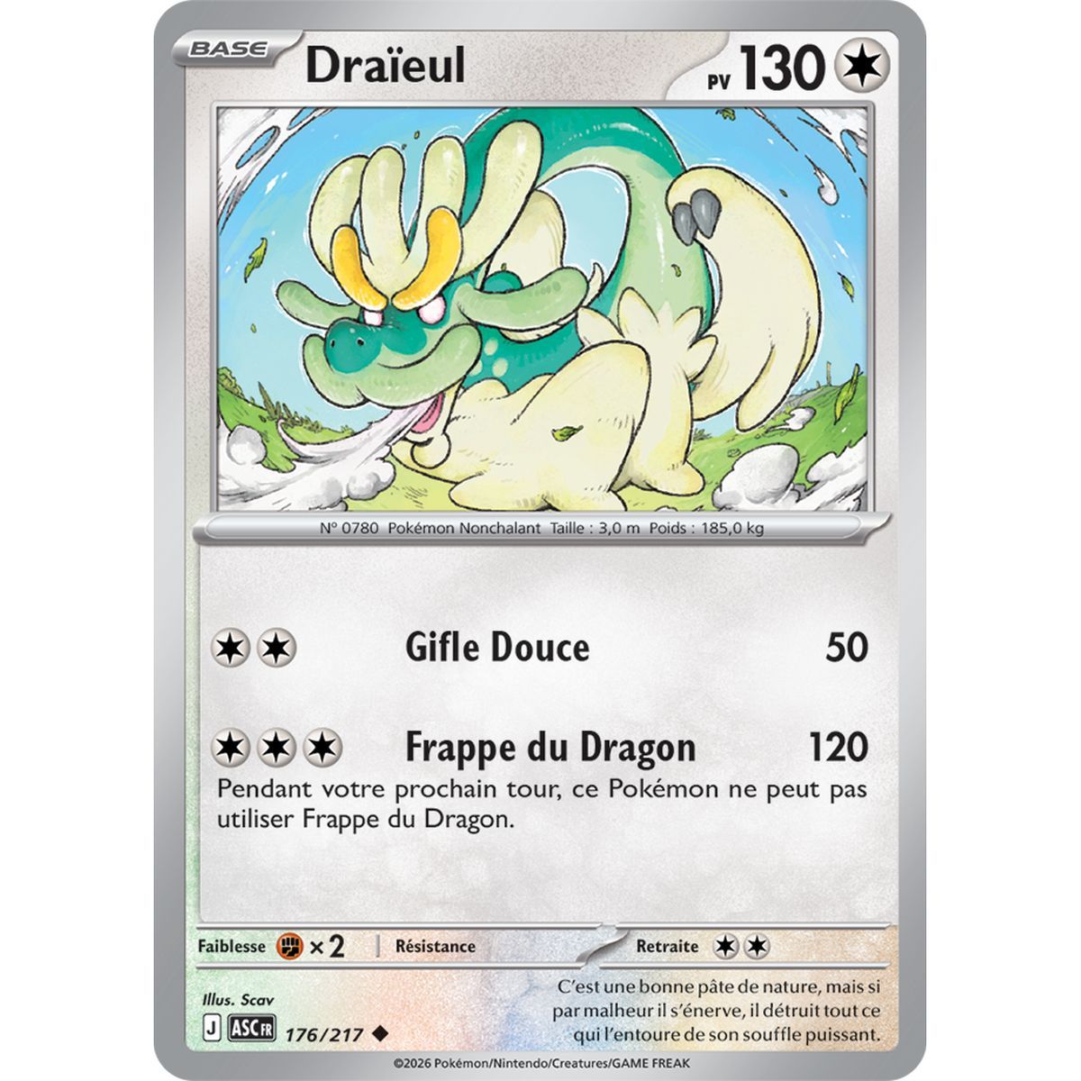 Draïeul - Reverse Pokéball 176/217 - ME02.5 - Pokémon - Méga-Évolution Héros Transcendants