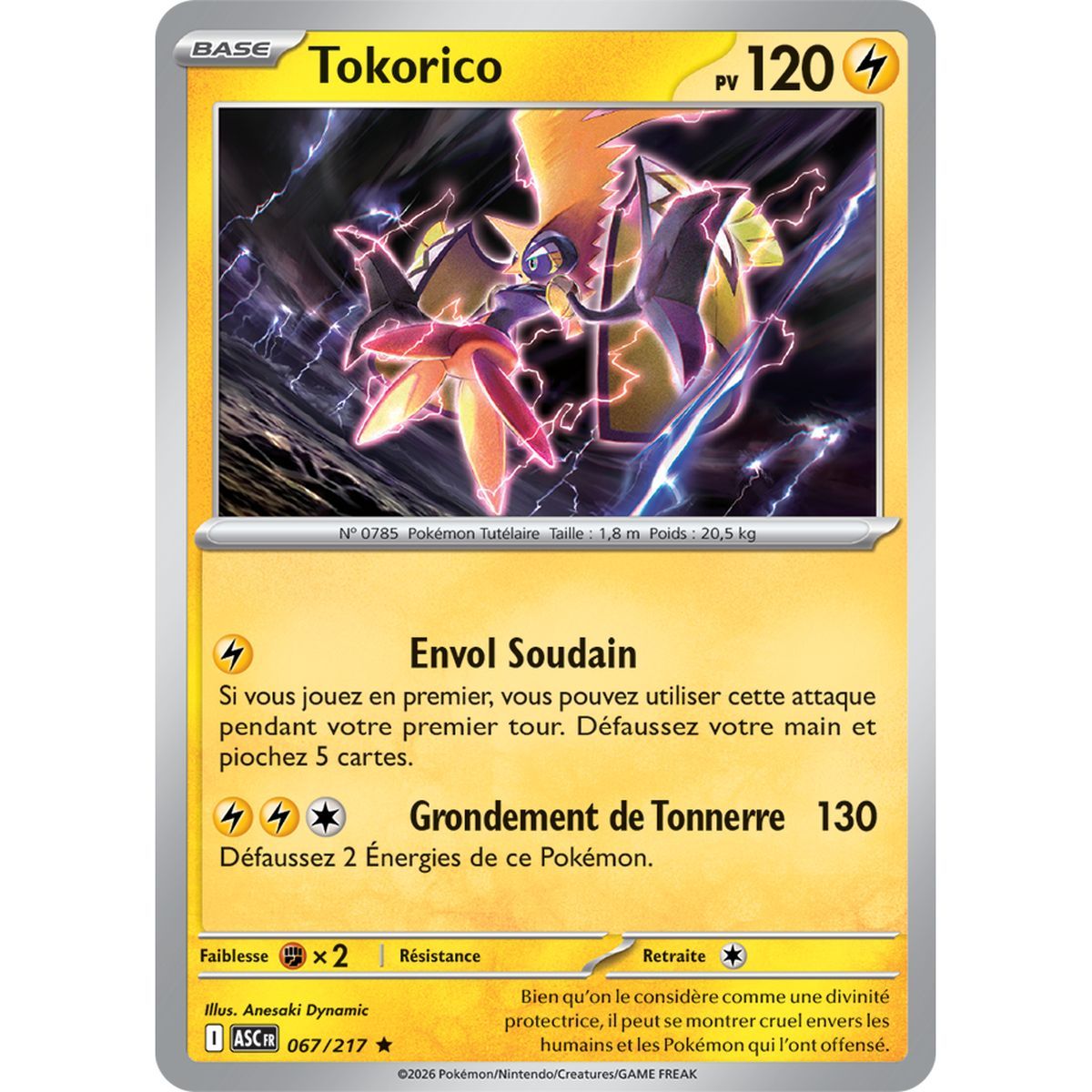 Tokorico - Reverse Pokéball 67/217 - ME02.5 - Pokémon - Méga-Évolution Héros Transcendants