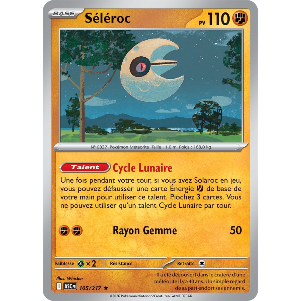 Séléroc - Reverse Pokéball 105/217 - ME02.5 - Pokémon - Méga-Évolution Héros Transcendants