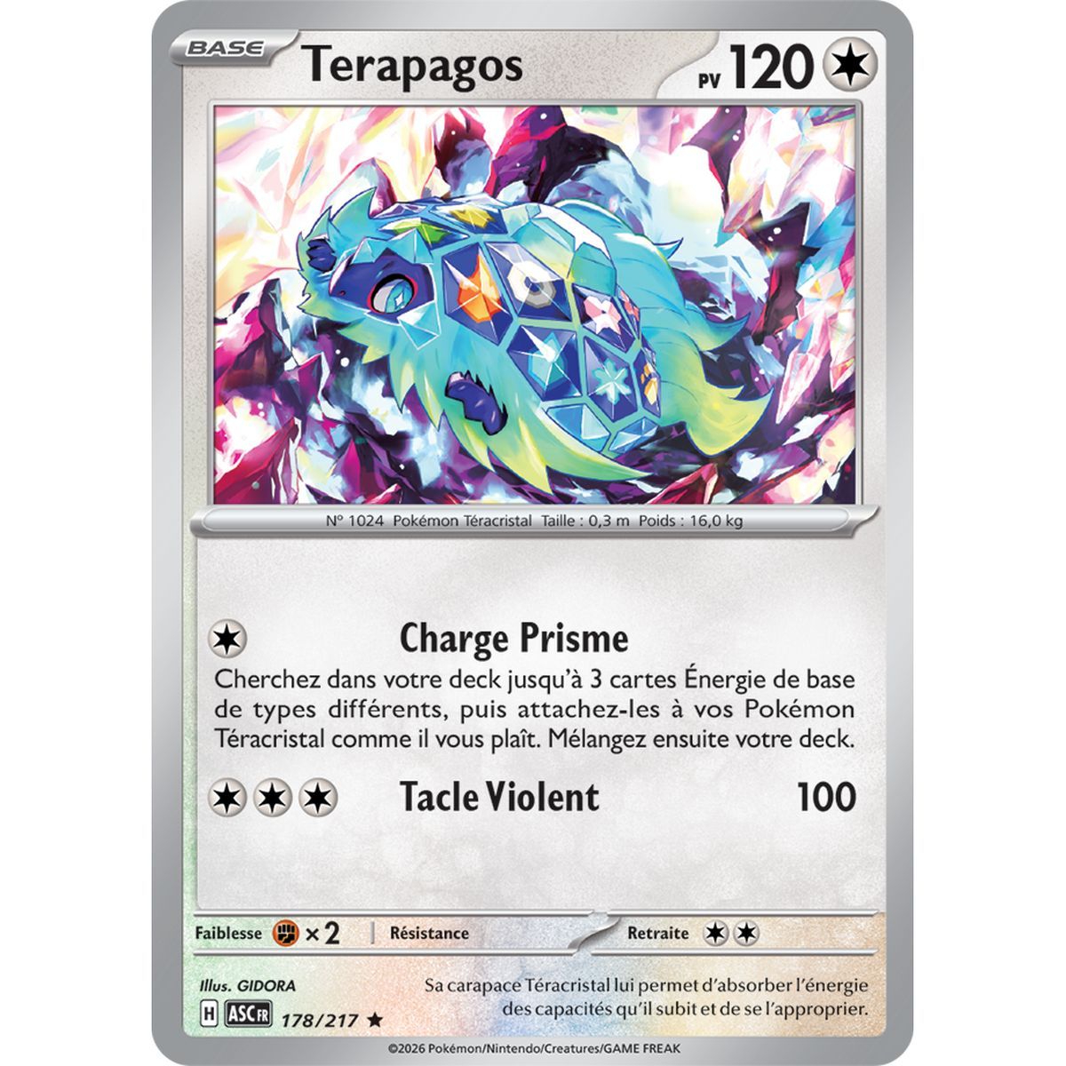 Terapagos - Reverse Pokéball 178/217 - ME02.5 - Pokémon - Méga-Évolution Héros Transcendants