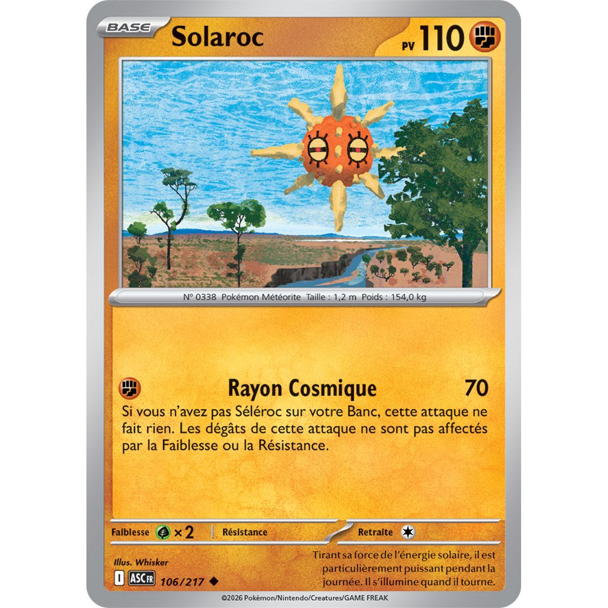 Solaroc - Peu Commune 106/217 - ME02.5 - Pokémon - Méga-Évolution Héros Transcendants