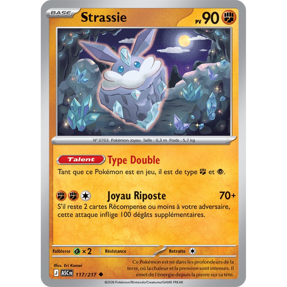 Strassie - Peu Commune 117/217 - ME02.5 - Pokémon - Méga-Évolution Héros Transcendants
