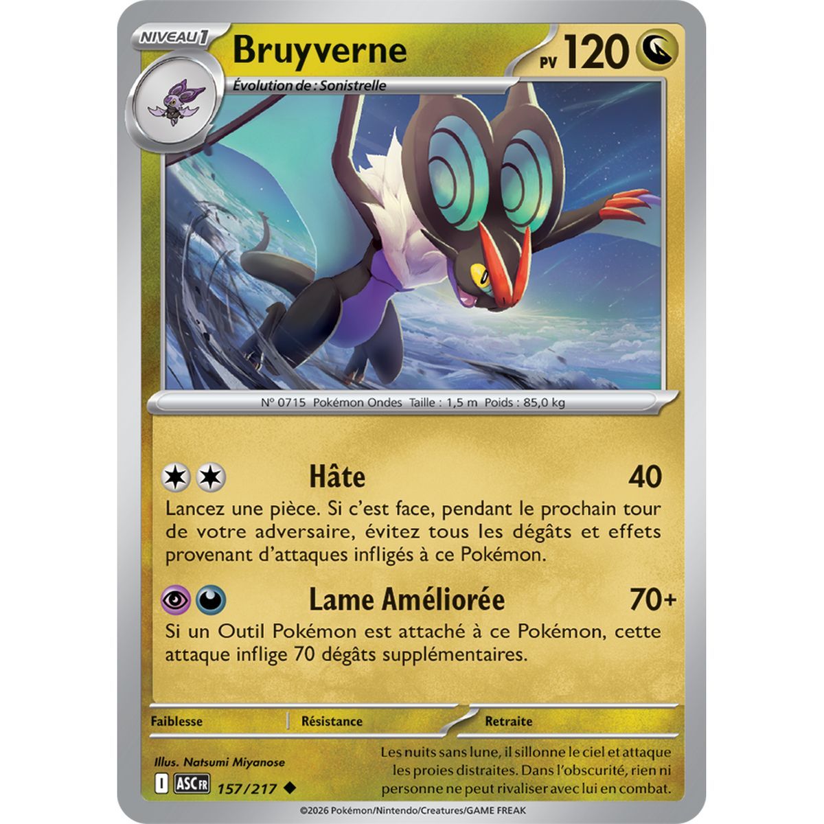 Bruyverne - Peu Commune 157/217 - ME02.5 - Pokémon - Méga-Évolution Héros Transcendants