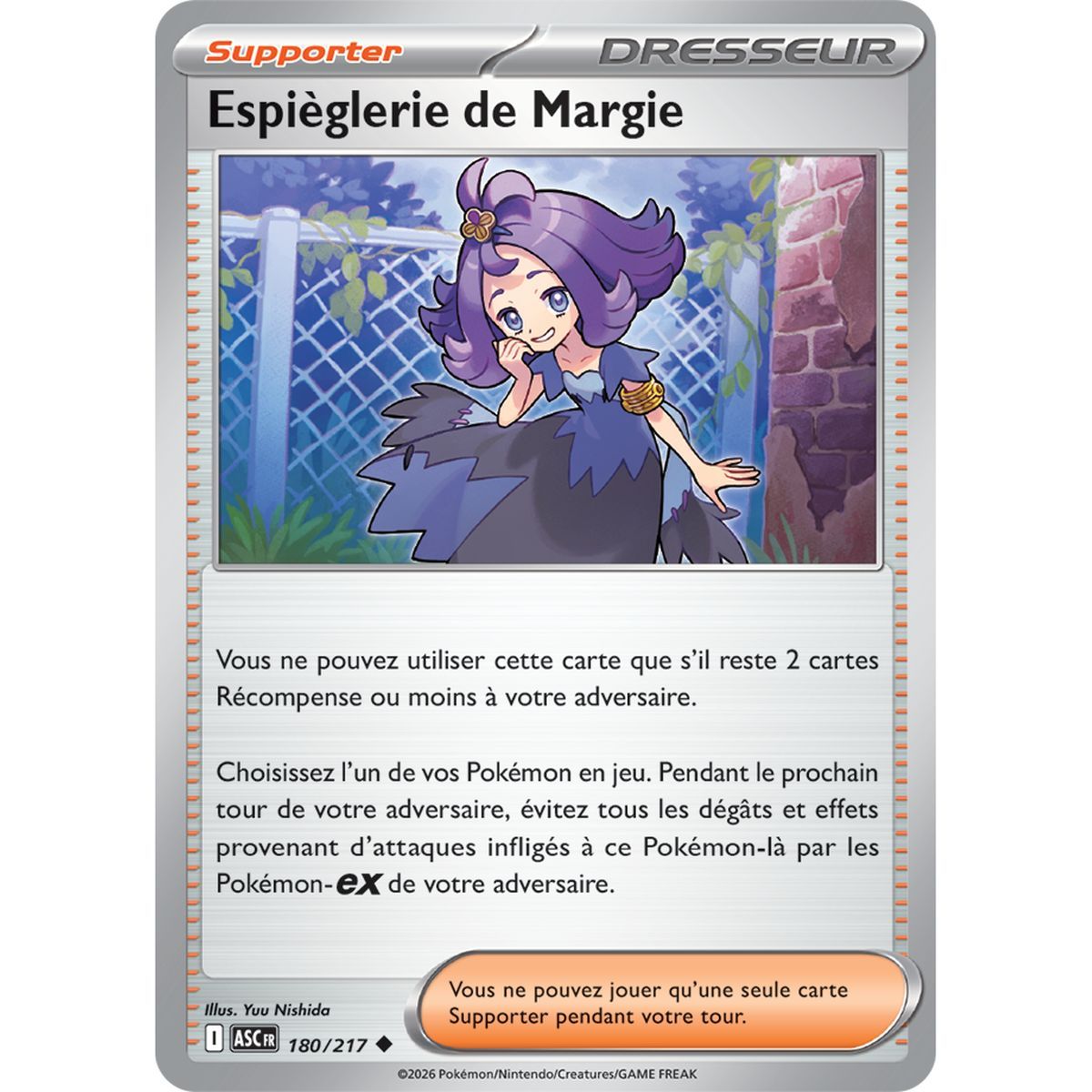 Espièglerie de Margie - Peu Commune 180/217 - ME02.5 - Pokémon - Méga-Évolution Héros Transcendants