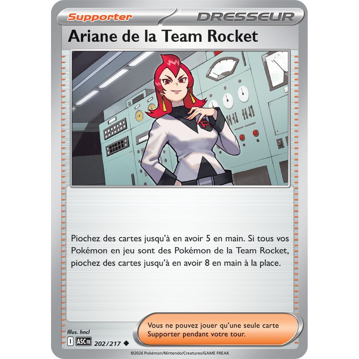 Ariane de la Team Rocket - Peu Commune 202/217 - ME02.5 - Pokémon - Méga-Évolution Héros Transcendants