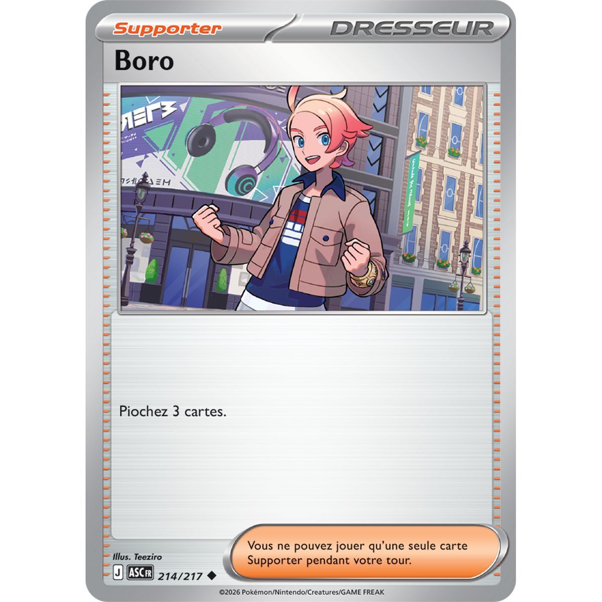 Boro - Peu Commune 214/217 - ME02.5 - Pokémon - Méga-Évolution Héros Transcendants