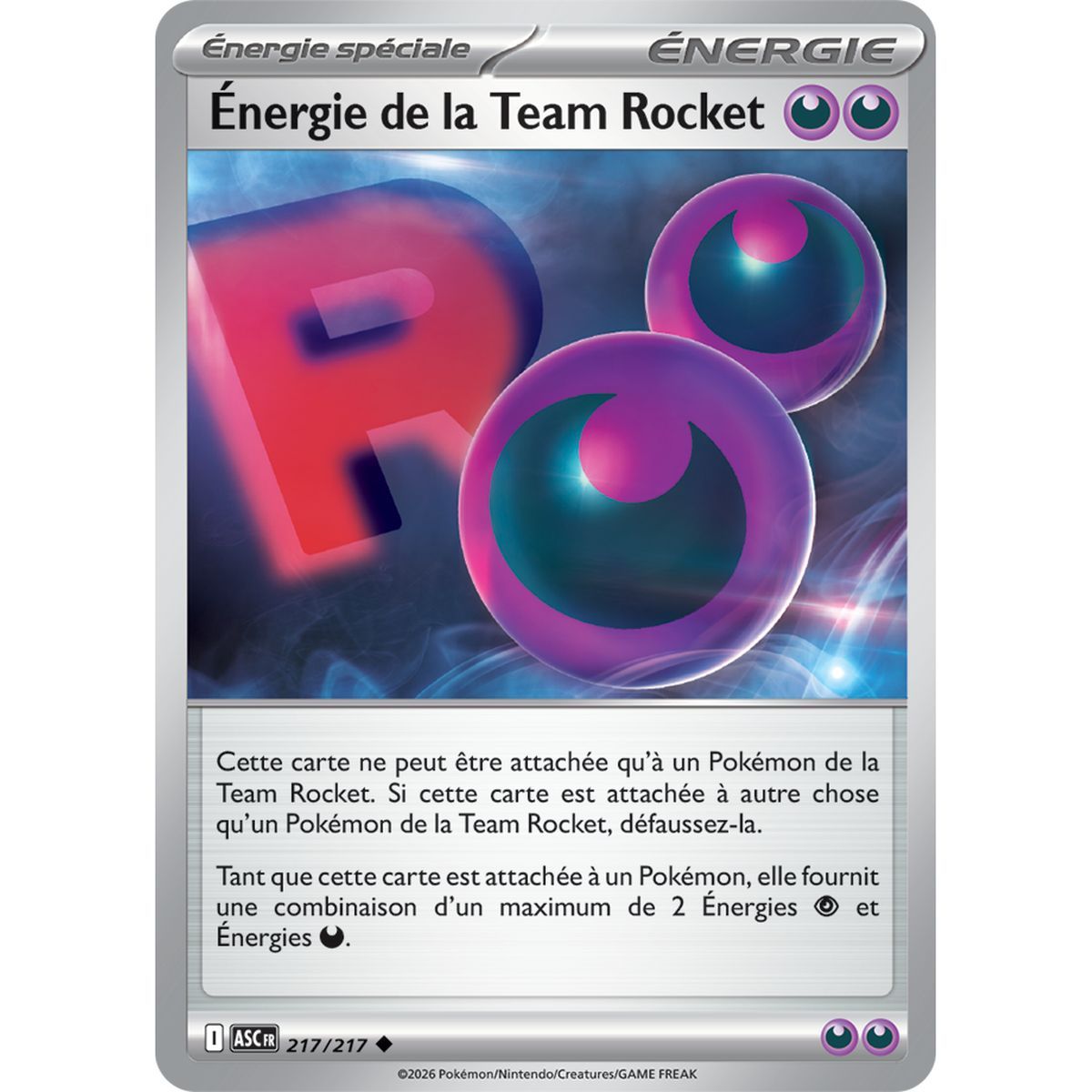 Énergie de la Team Rocket - Peu Commune 217/217 - ME02.5 - Pokémon - Méga-Évolution Héros Transcendants