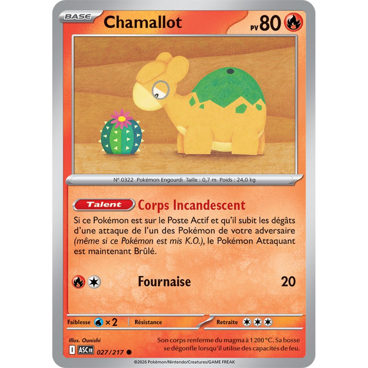 Chamallot - Commune 27/217 - ME02.5 - Pokémon - Méga-Évolution Héros Transcendants