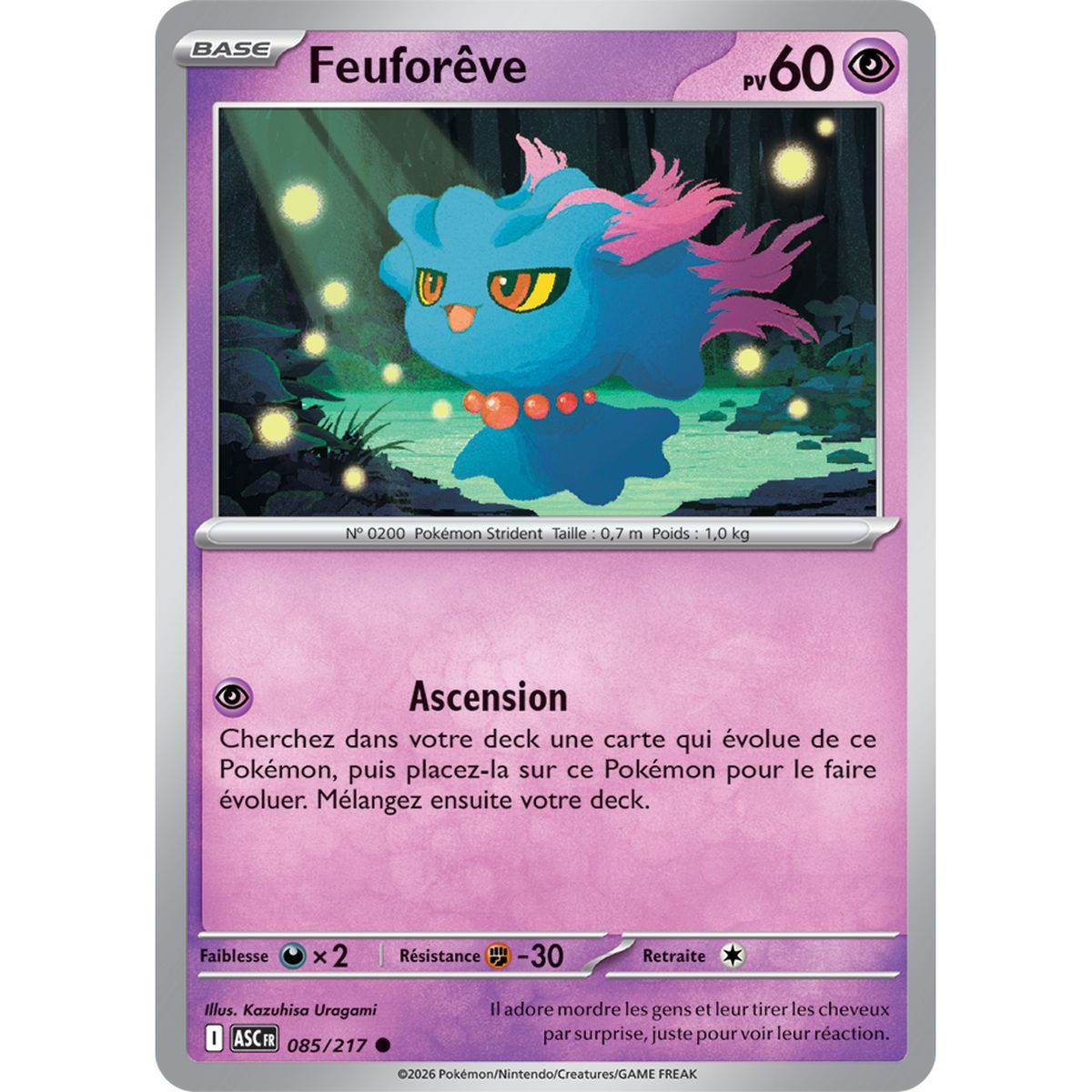 Feuforêve - Commune 85/217 - ME02.5 - Pokémon - Méga-Évolution Héros Transcendants