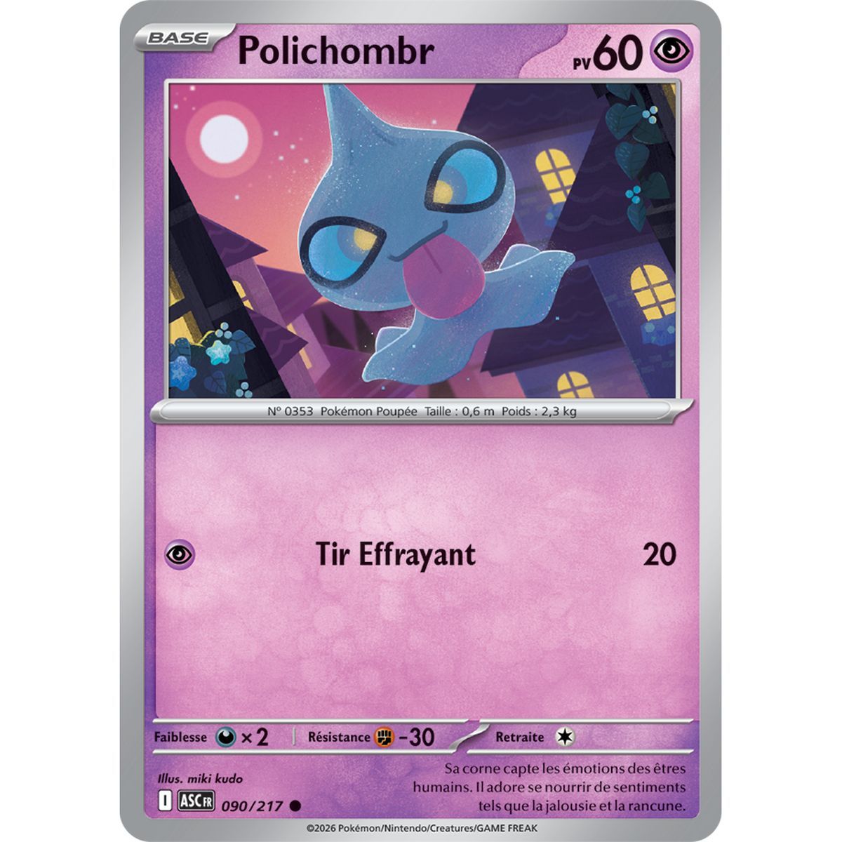 Polichombr - Commune 90/217 - ME02.5 - Pokémon - Méga-Évolution Héros Transcendants
