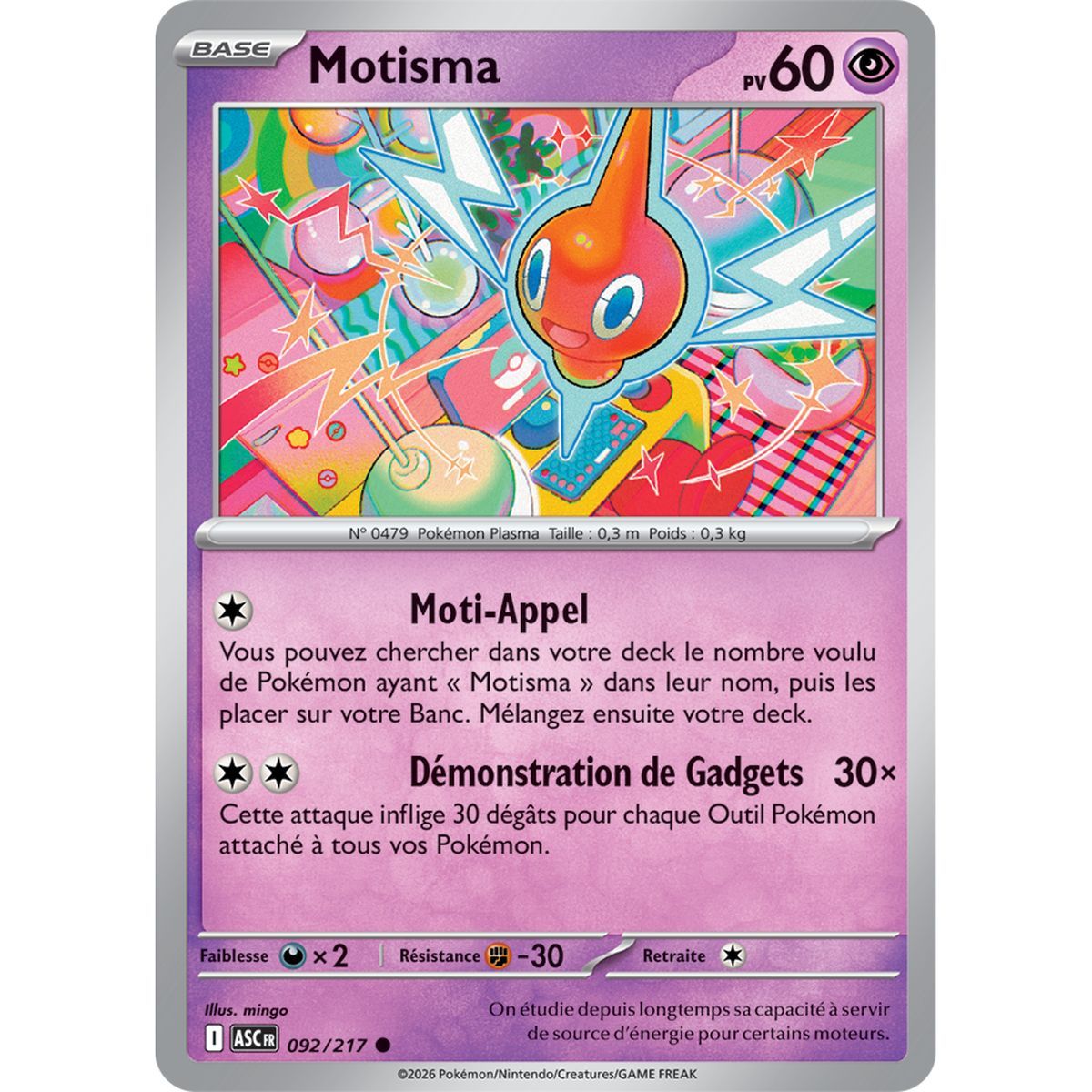 Motisma - Commune 92/217 - ME02.5 - Pokémon - Méga-Évolution Héros Transcendants