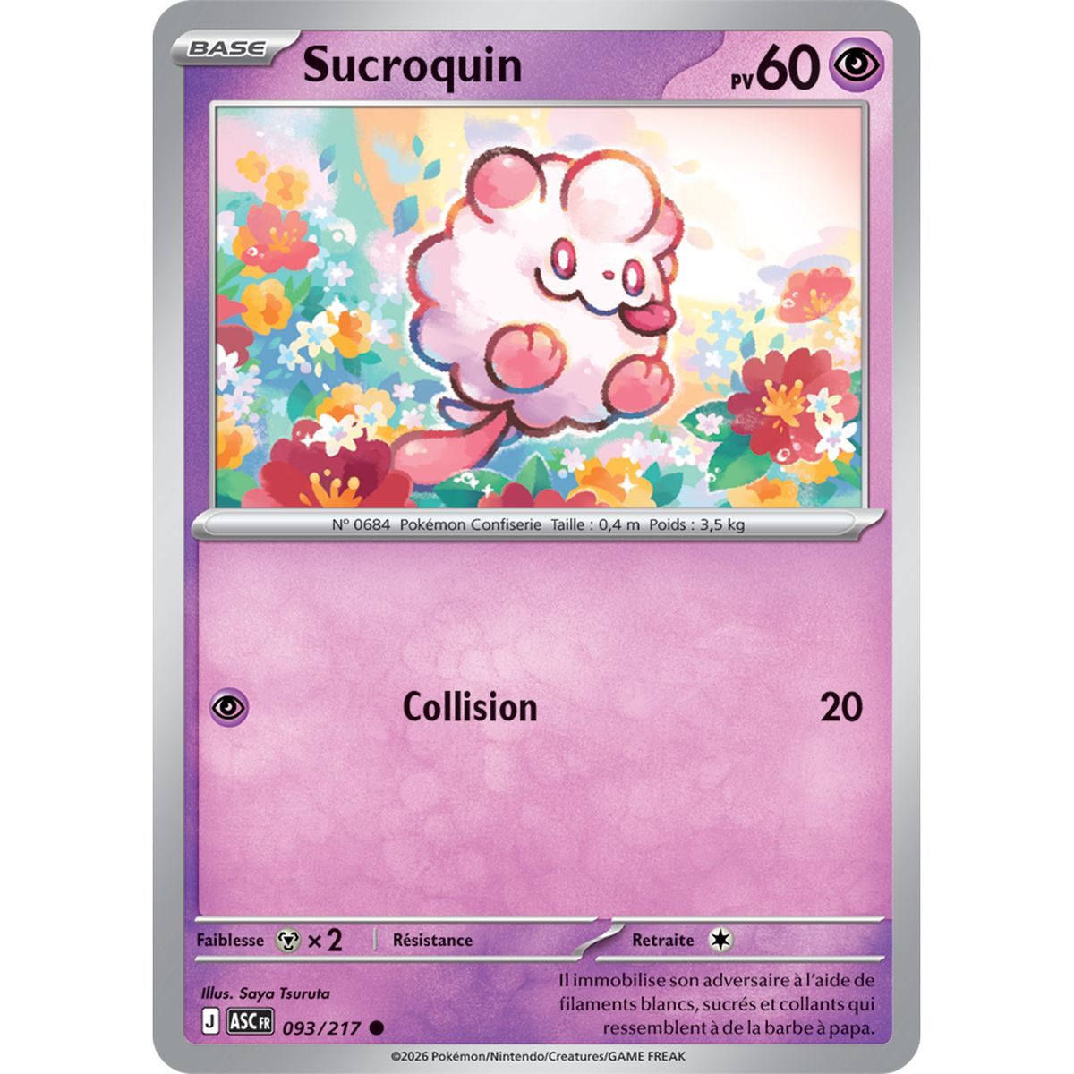 Sucroquin - Commune 93/217 - ME02.5 - Pokémon - Méga-Évolution Héros Transcendants