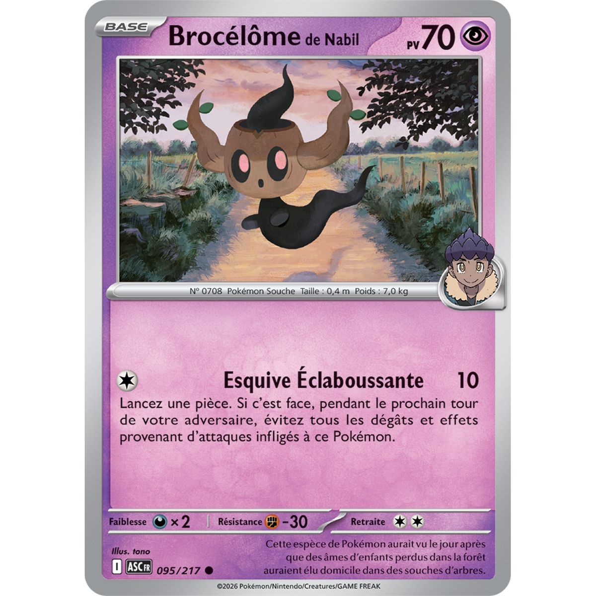 Brocélôme de Nabil - Commune 95/217 - ME02.5 - Pokémon - Méga-Évolution Héros Transcendants