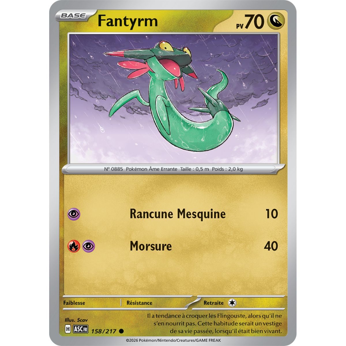Fantyrm - Commune 158/217 - ME02.5 - Pokémon - Méga-Évolution Héros Transcendants