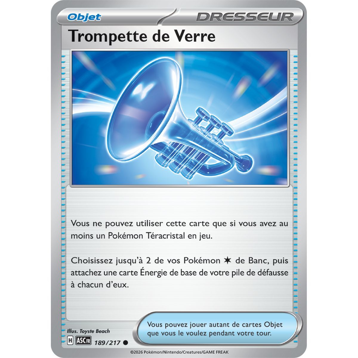 Trompette de Verre - Commune 189/217 - ME02.5 - Pokémon - Méga-Évolution Héros Transcendants