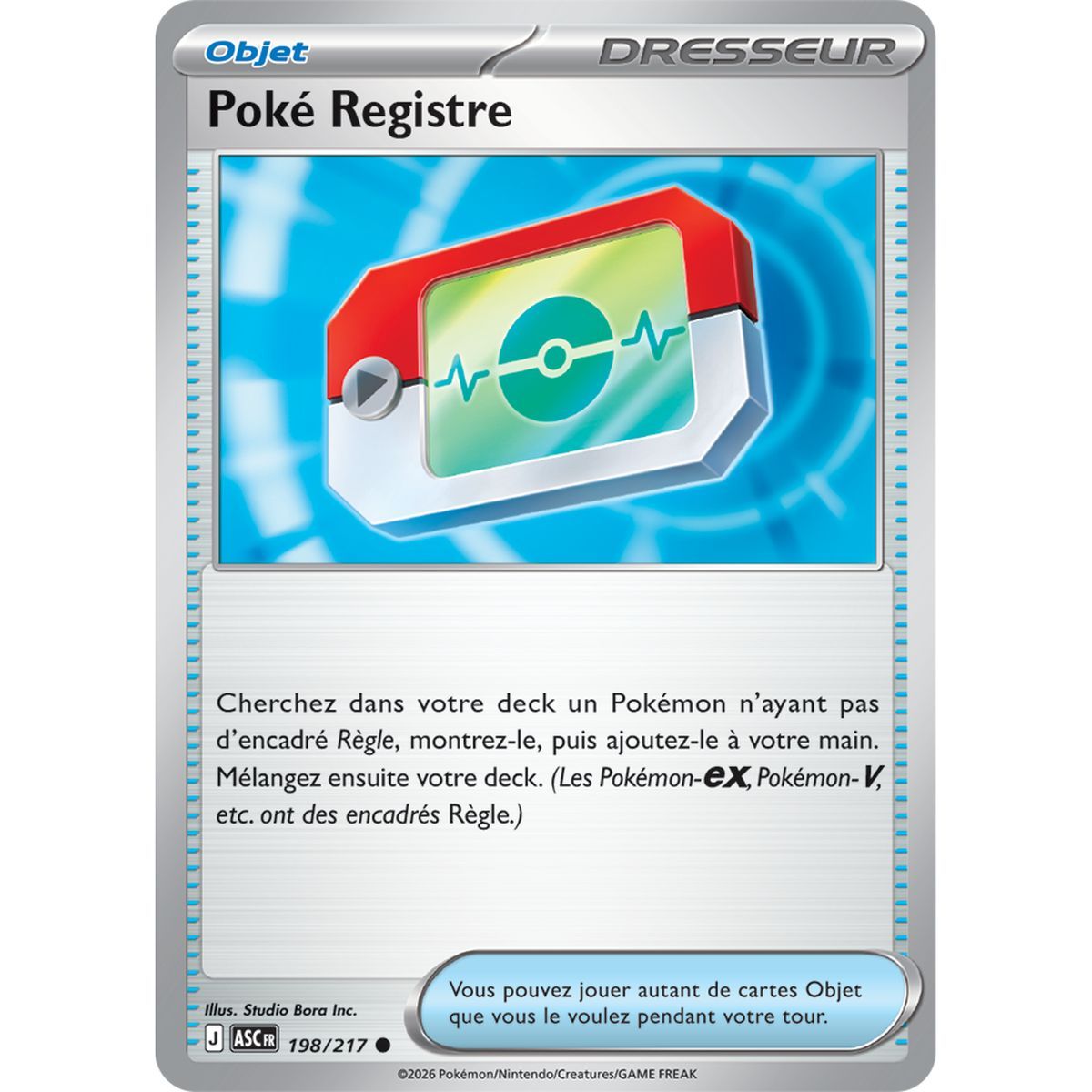 Poké Registre - Commune 198/217 - ME02.5 - Pokémon - Méga-Évolution Héros Transcendants