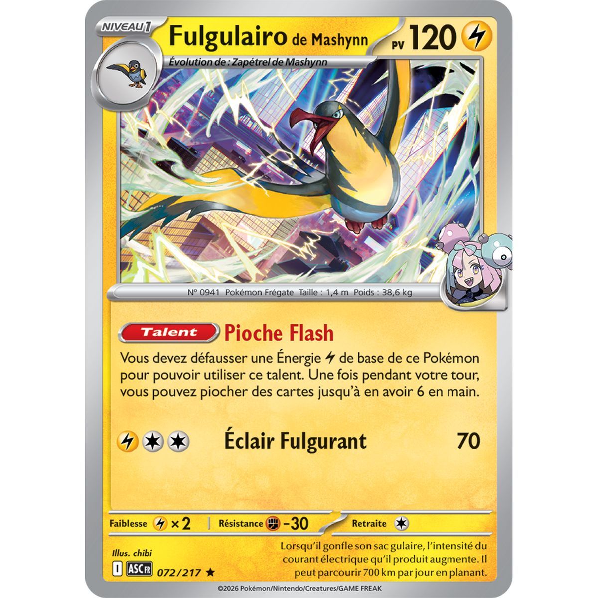 Fulgulairo de Mashynn - Reverse 72/217 - ME02.5 - Pokémon - Méga-Évolution Héros Transcendants