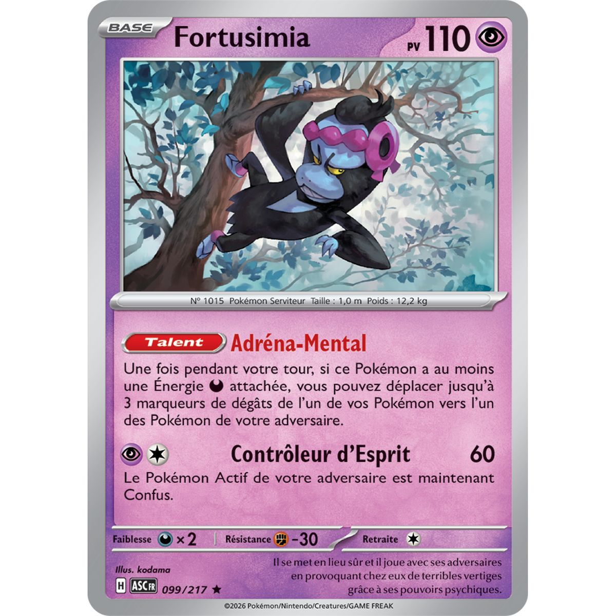 Fortusimia - Reverse 99/217 - ME02.5 - Pokémon - Méga-Évolution Héros Transcendants