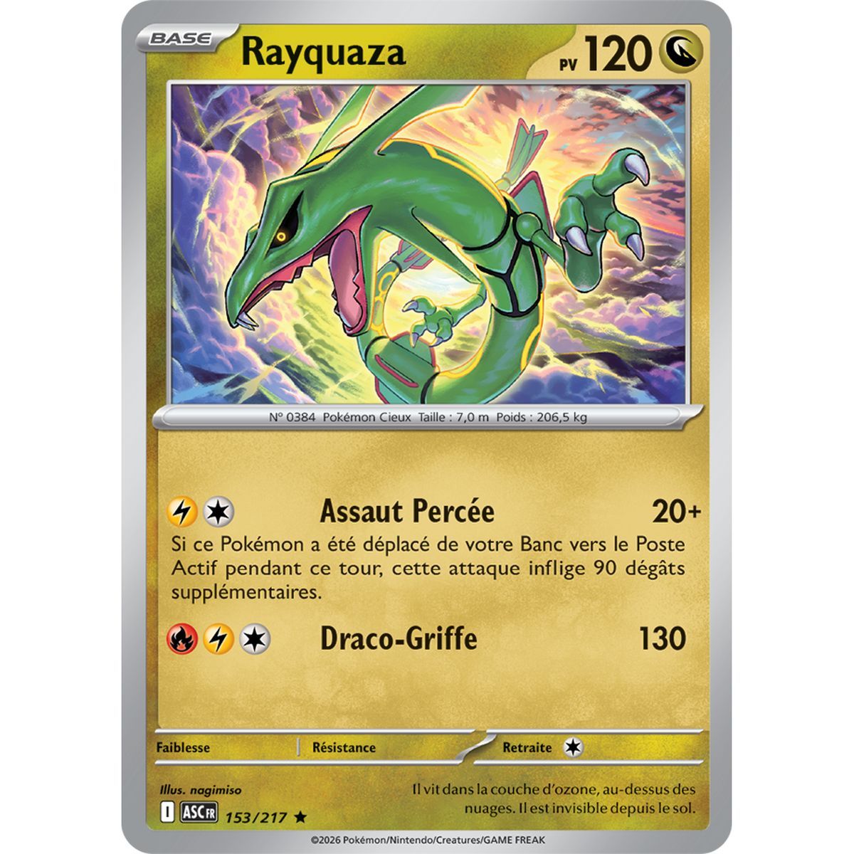 Rayquaza - Reverse 153/217 - ME02.5 - Pokémon - Méga-Évolution Héros Transcendants