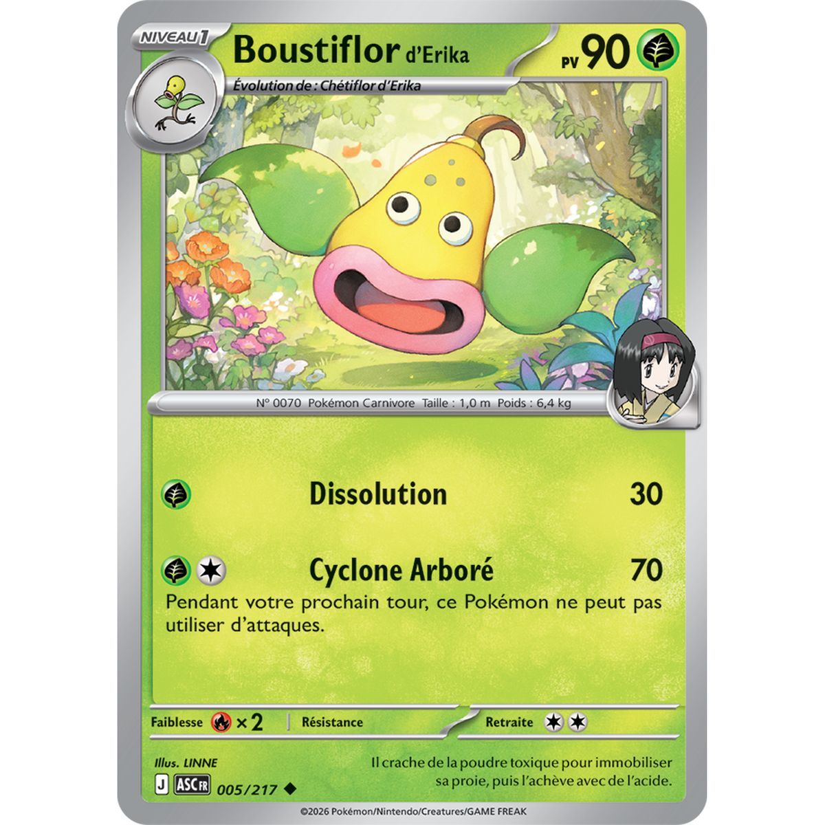 Boustiflor d’Erika - Reverse 5/217 - ME02.5 - Pokémon - Méga-Évolution Héros Transcendants