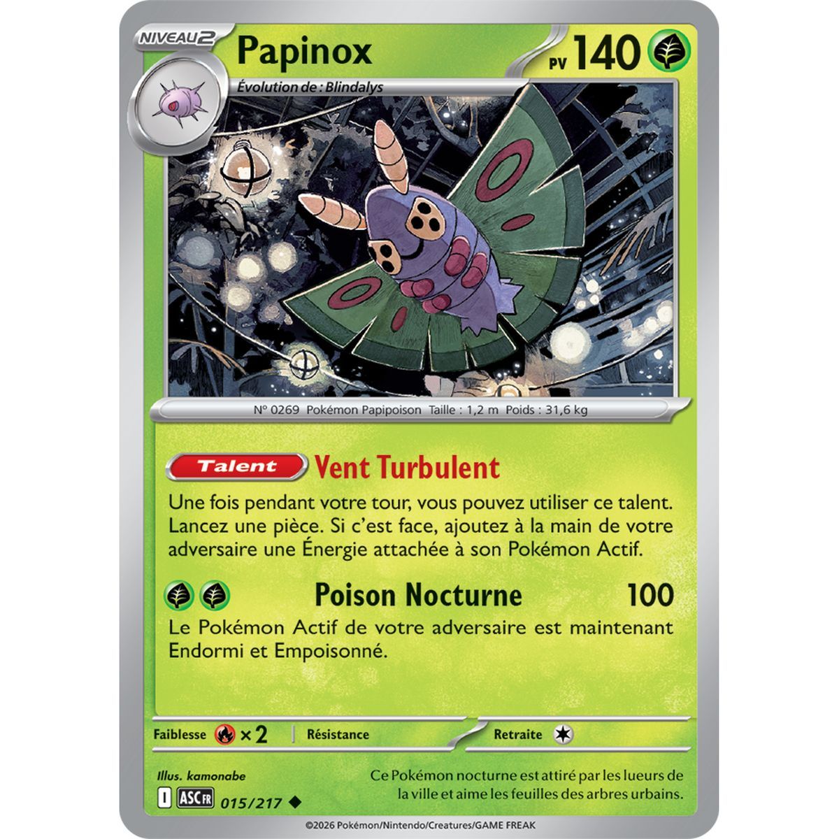 Papinox - Reverse 15/217 - ME02.5 - Pokémon - Méga-Évolution Héros Transcendants