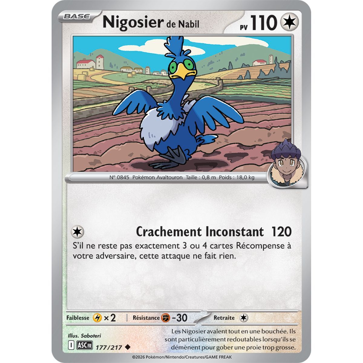 Nigosier de Nabil - Reverse 177/217 - ME02.5 - Pokémon - Méga-Évolution Héros Transcendants