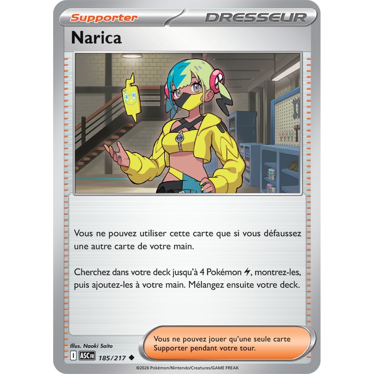 Narica - Reverse 185/217 - ME02.5 - Pokémon - Méga-Évolution Héros Transcendants