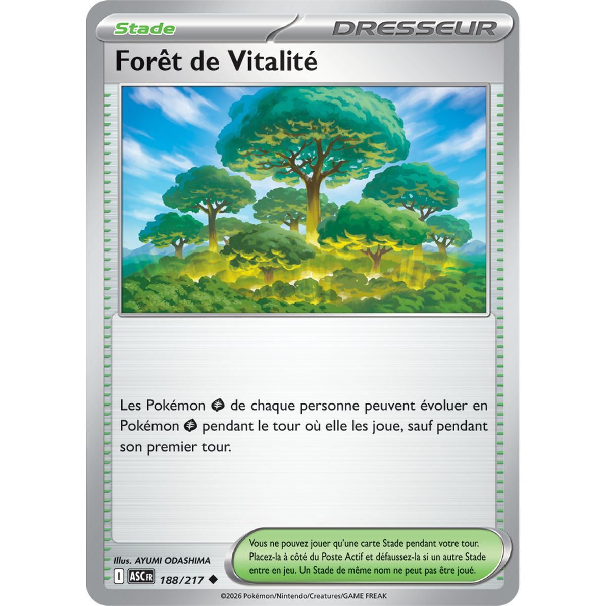 Forêt de Vitalité - Reverse 188/217 - ME02.5 - Pokémon - Méga-Évolution Héros Transcendants