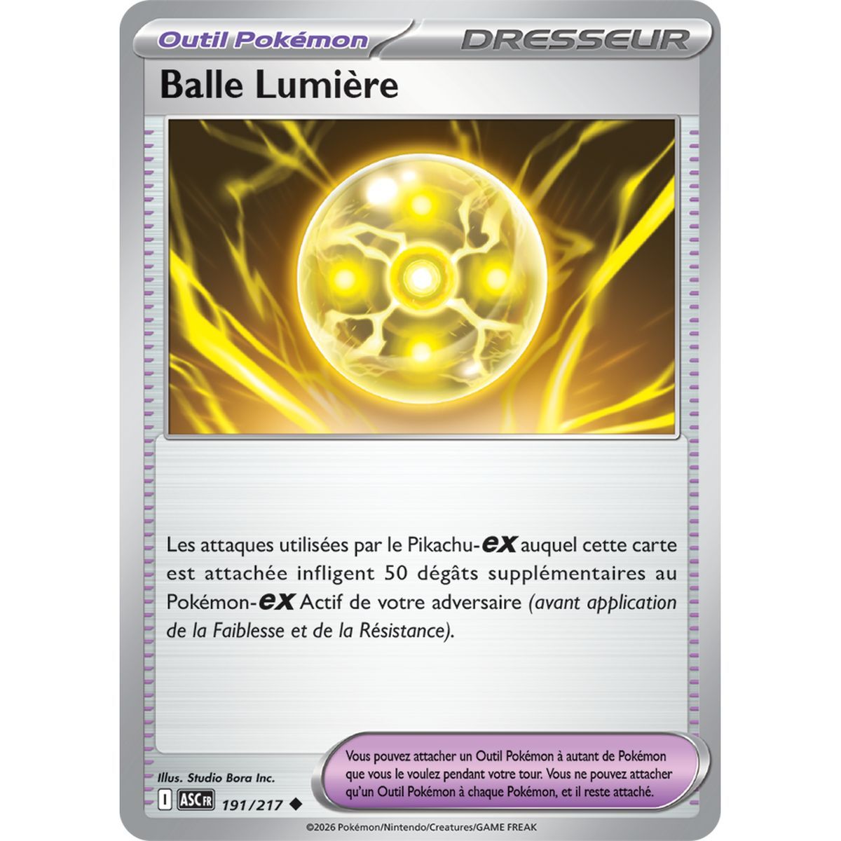 Balle Lumière - Reverse 191/217 - ME02.5 - Pokémon - Méga-Évolution Héros Transcendants
