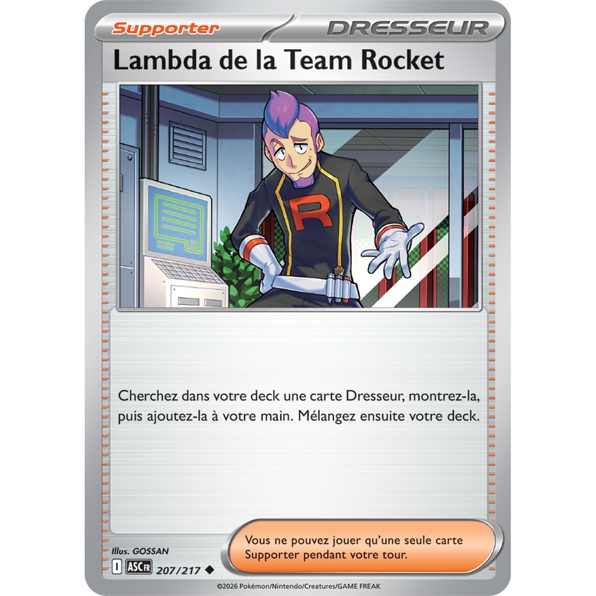 Lambda de la Team Rocket - Reverse 207/217 - ME02.5 - Pokémon - Méga-Évolution Héros Transcendants
