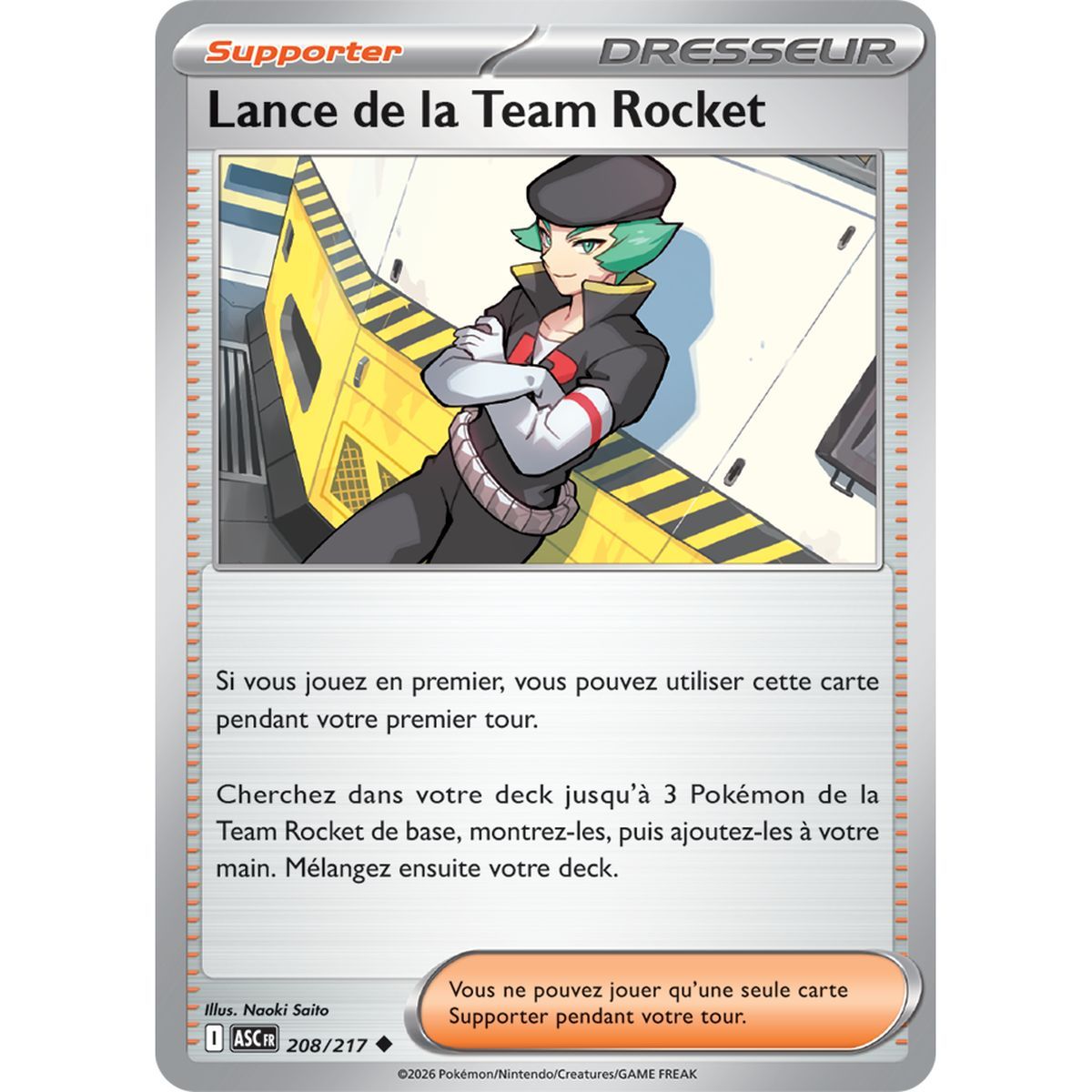 Lance de la Team Rocket - Reverse 208/217 - ME02.5 - Pokémon - Méga-Évolution Héros Transcendants