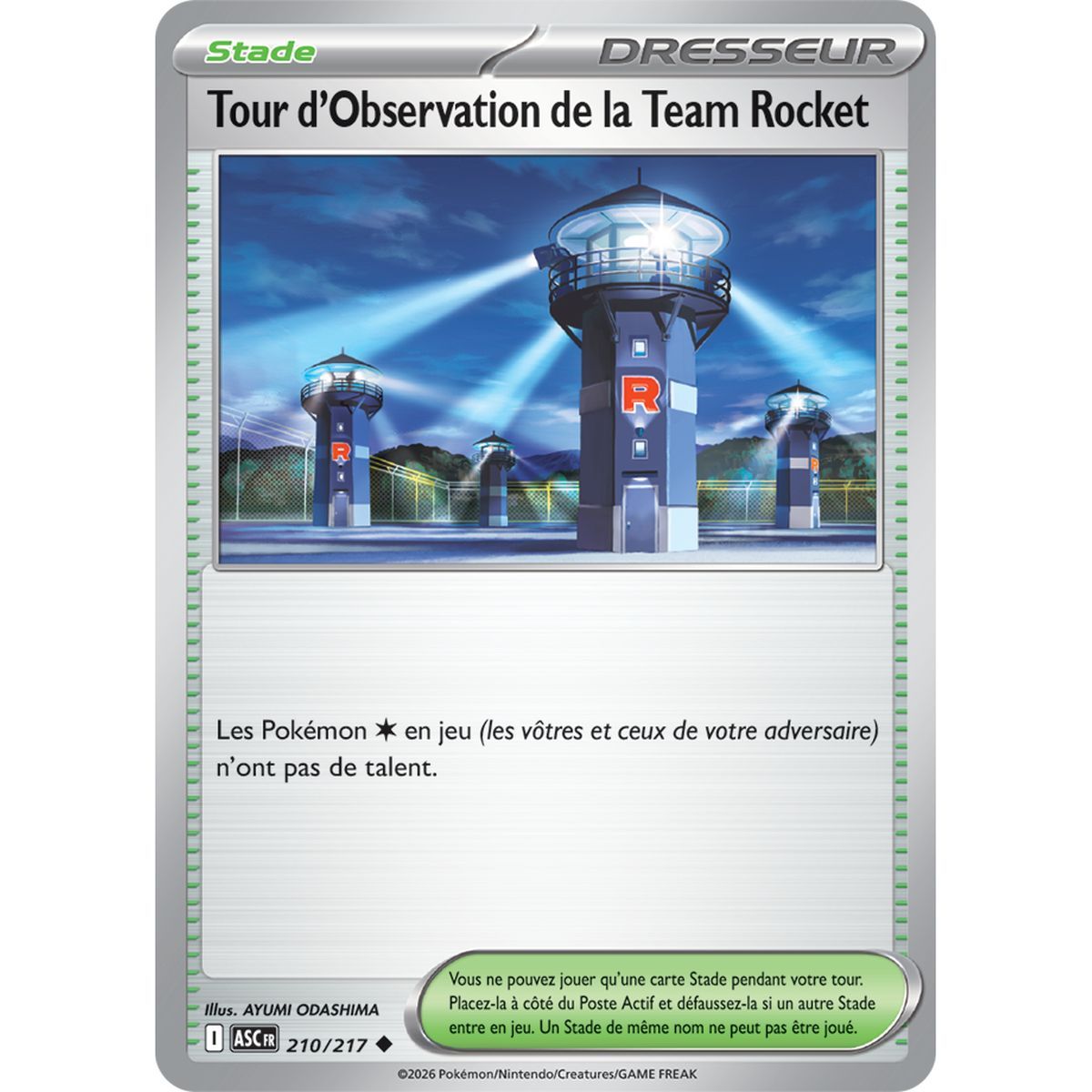 Tour d’Observation de la Team Rocket - Reverse 210/217 - ME02.5 - Pokémon - Méga-Évolution Héros Transcendants