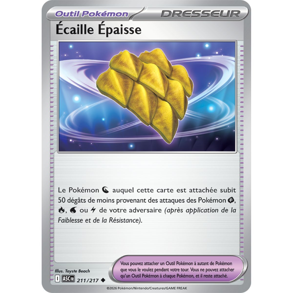 Écaille Épaisse - Reverse 211/217 - ME02.5 - Pokémon - Méga-Évolution Héros Transcendants