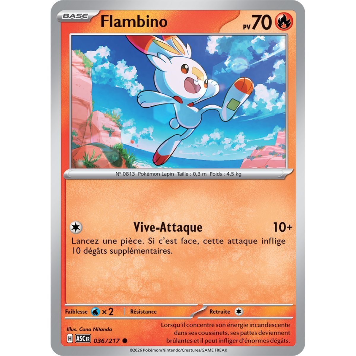 Flambino - Reverse 36/217 - ME02.5 - Pokémon - Méga-Évolution Héros Transcendants