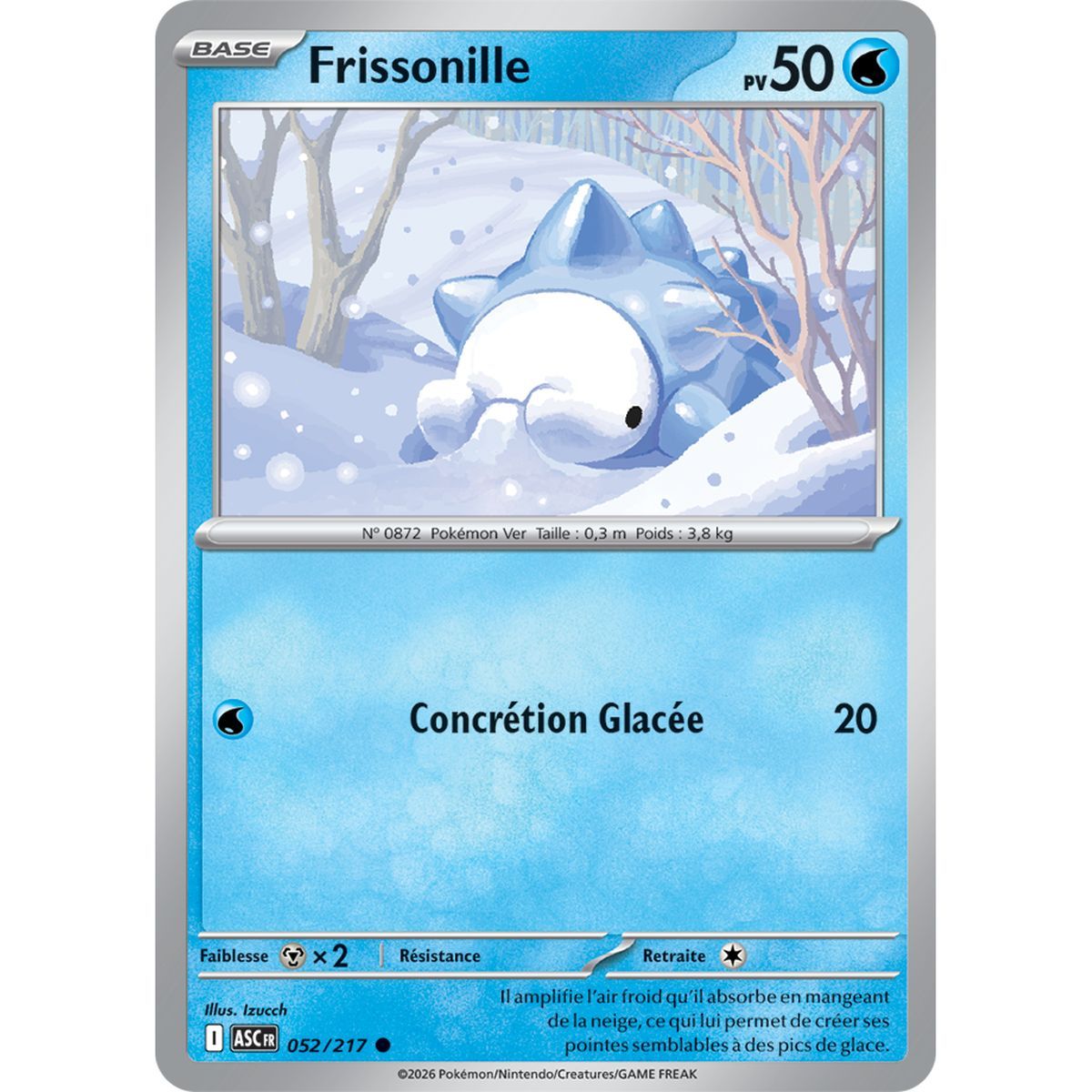 Frissonille - Reverse 52/217 - ME02.5 - Pokémon - Méga-Évolution Héros Transcendants
