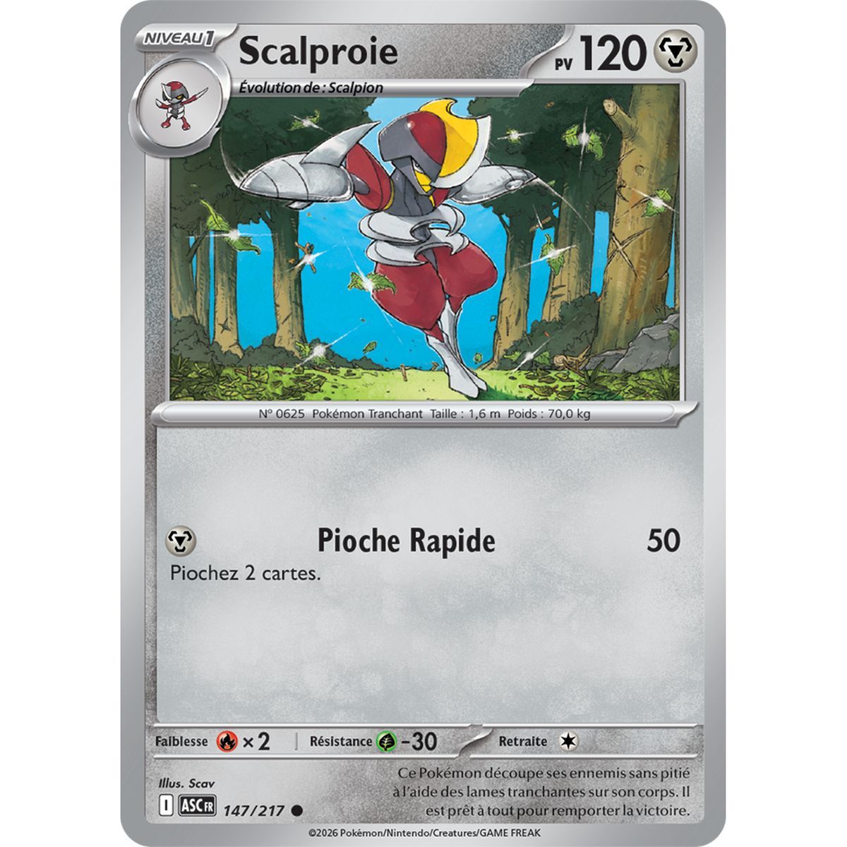 Scalproie - Reverse 147/217 - ME02.5 - Pokémon - Méga-Évolution Héros Transcendants