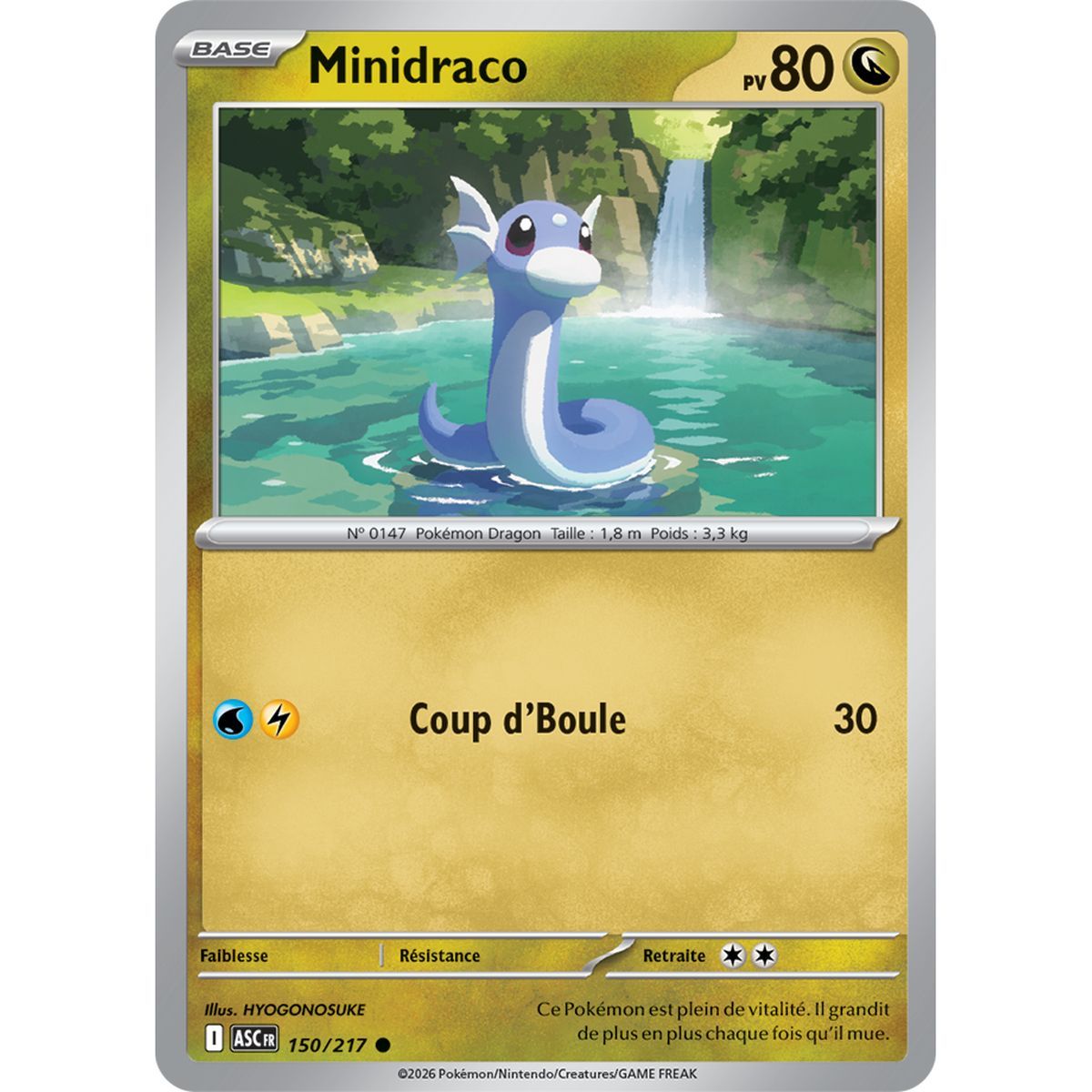 Minidraco - Reverse 150/217 - ME02.5 - Pokémon - Méga-Évolution Héros Transcendants