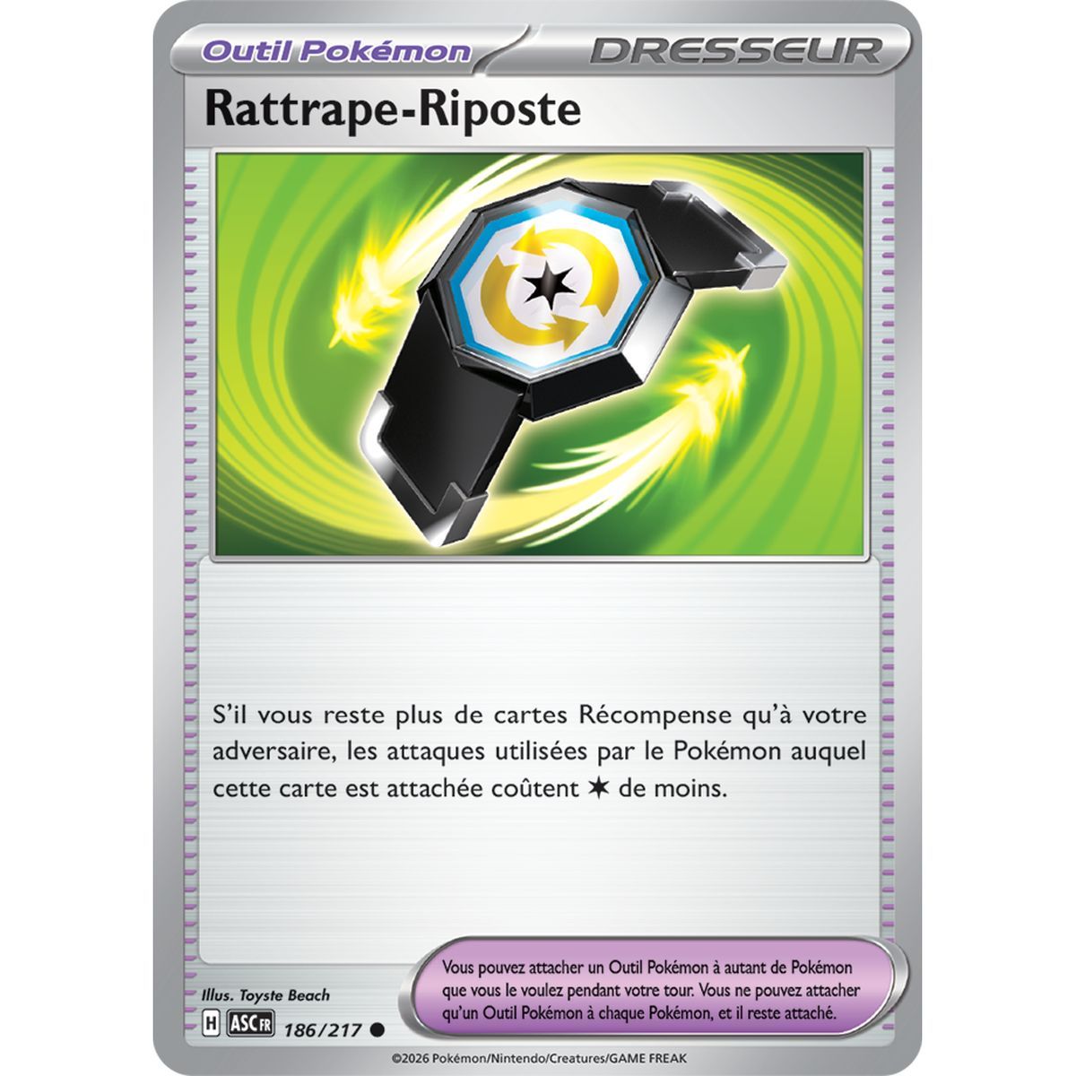 Rattrape-Riposte - Reverse 186/217 - ME02.5 - Pokémon - Méga-Évolution Héros Transcendants