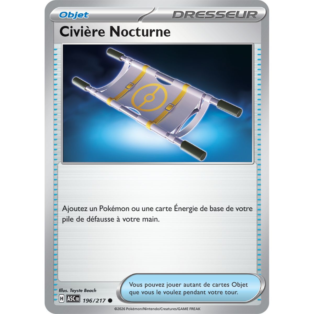 Civière Nocturne - Reverse 196/217 - ME02.5 - Pokémon - Méga-Évolution Héros Transcendants
