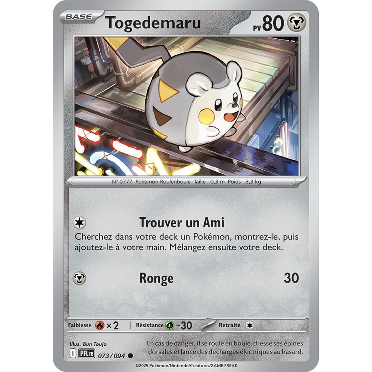 Togedemaru - Commune 73/94 - Méga-Evolution 2 Flammes Fantasmagoriques