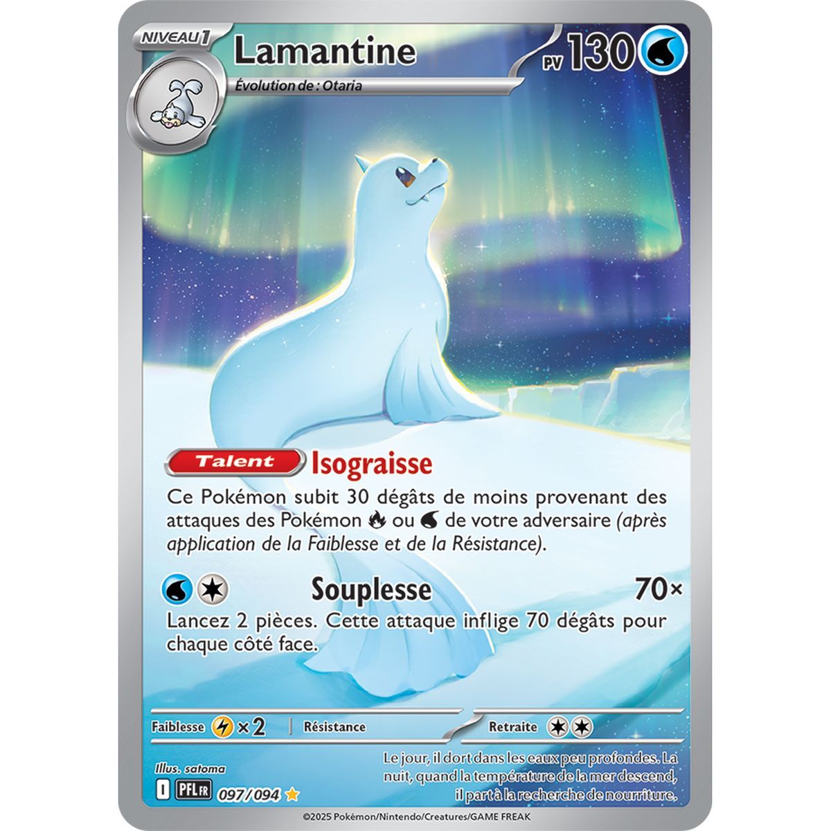 Lamantine - Illustration Rare 97/94 - Méga-Evolution 2 Flammes Fantasmagoriques