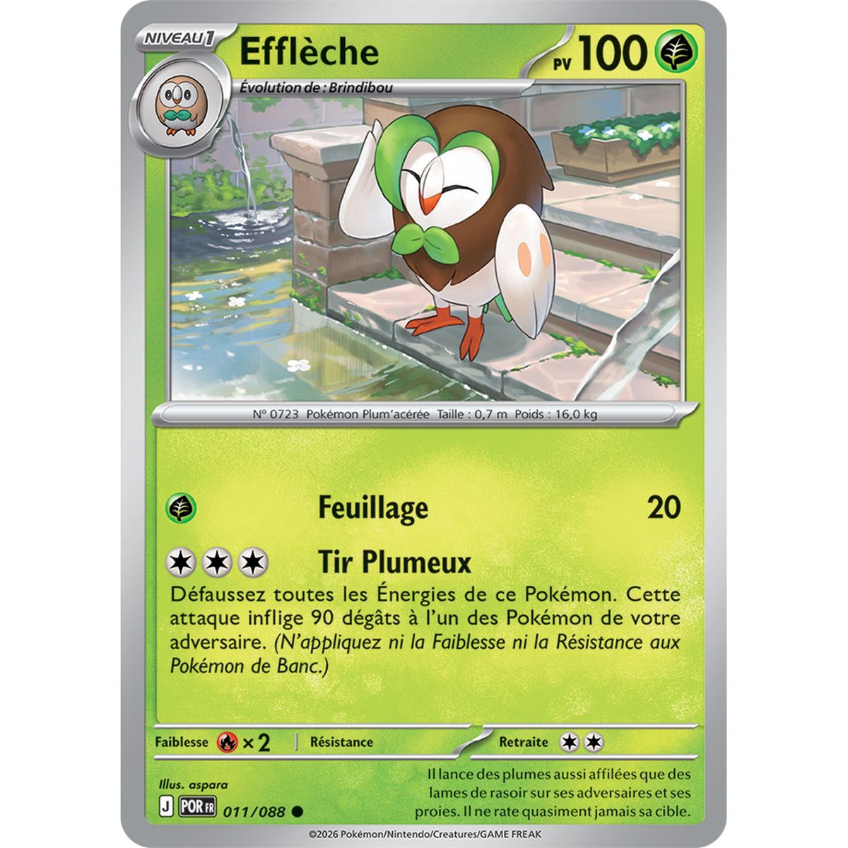 Efflèche - Commune 11/88 - ME03 - Pokémon - Méga-Évolution Équilibre Parfait