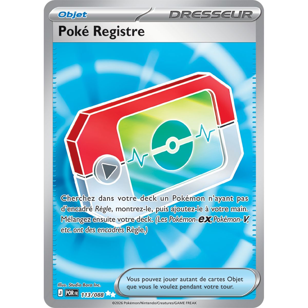 Poké Registre - Ultra Rare 113/88 - ME03 - Pokémon - Méga-Évolution Équilibre Parfait