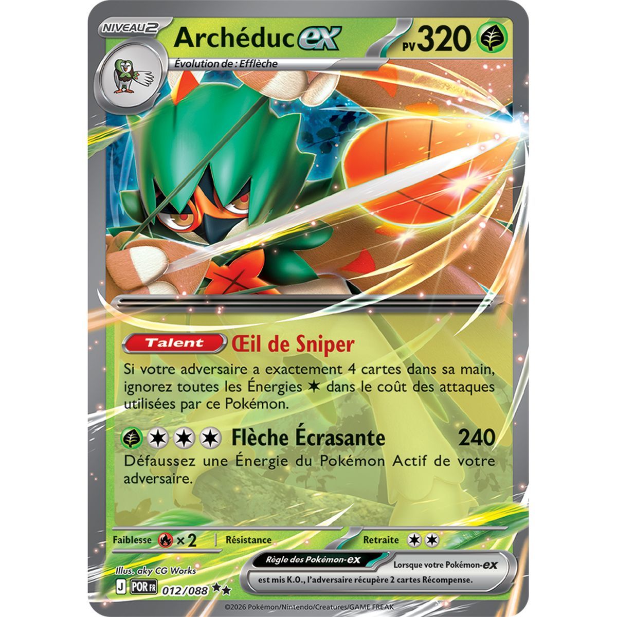 Archéduc EX - Double Rare 12/88 - ME03 - Pokémon - Méga-Évolution Équilibre Parfait