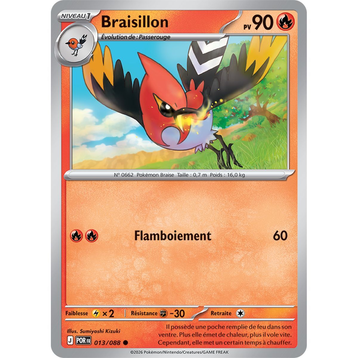 Braisillon - Commune 13/88 - ME03 - Pokémon - Méga-Évolution Équilibre Parfait