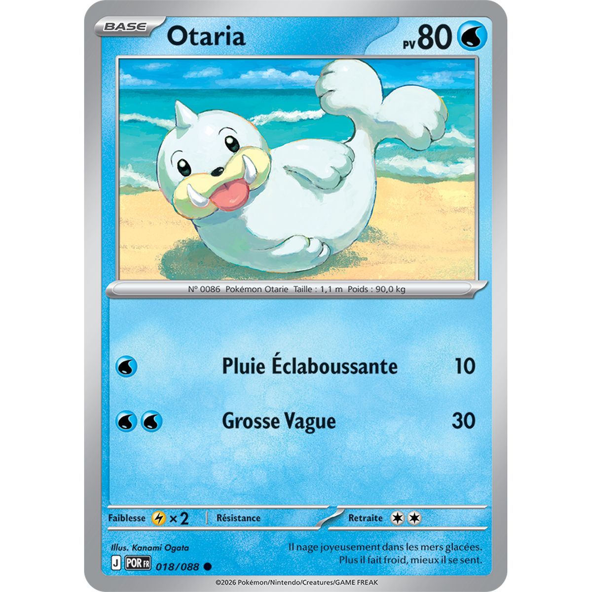 Otaria - Commune 18/88 - ME03 - Pokémon - Méga-Évolution Équilibre Parfait