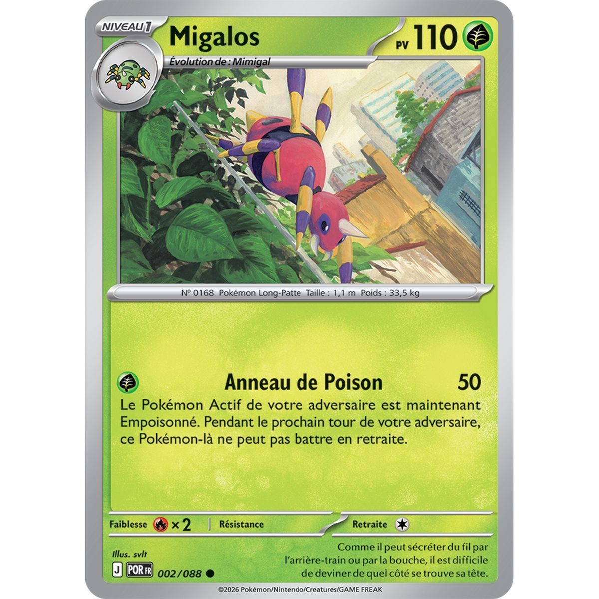 Migalos - Commune 2/88 - ME03 - Pokémon - Méga-Évolution Équilibre Parfait