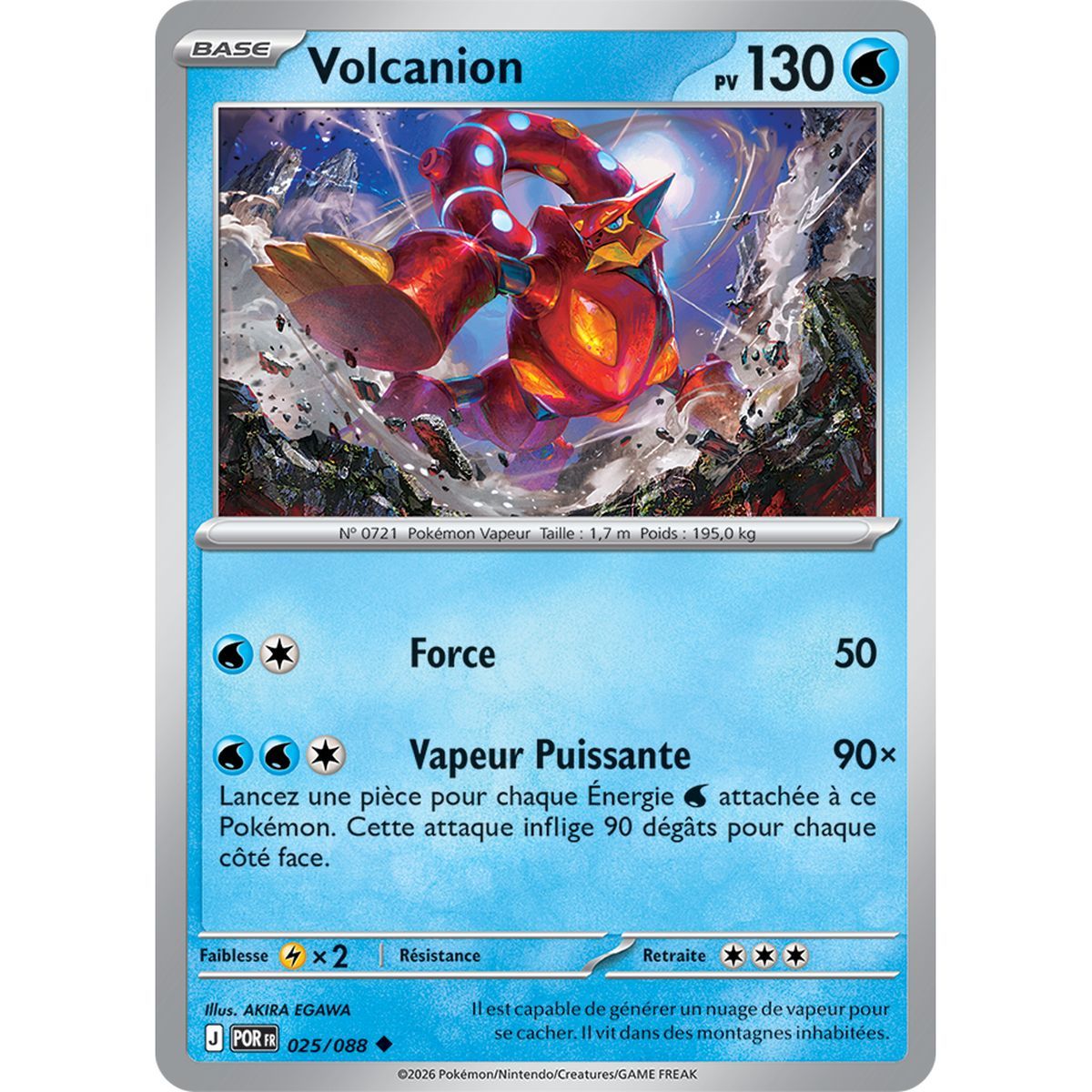 Volcanion - Peu Commune 25/88 - ME03 - Pokémon - Méga-Évolution Équilibre Parfait